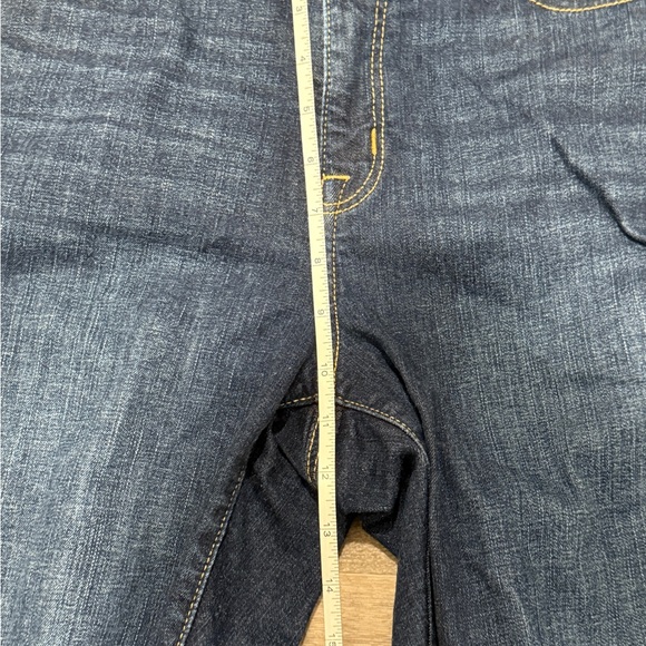 Lane Bryant Women’s Dark Blue Distressed Skinny Ankle Jeans Size 14R - Picture 7 of 9